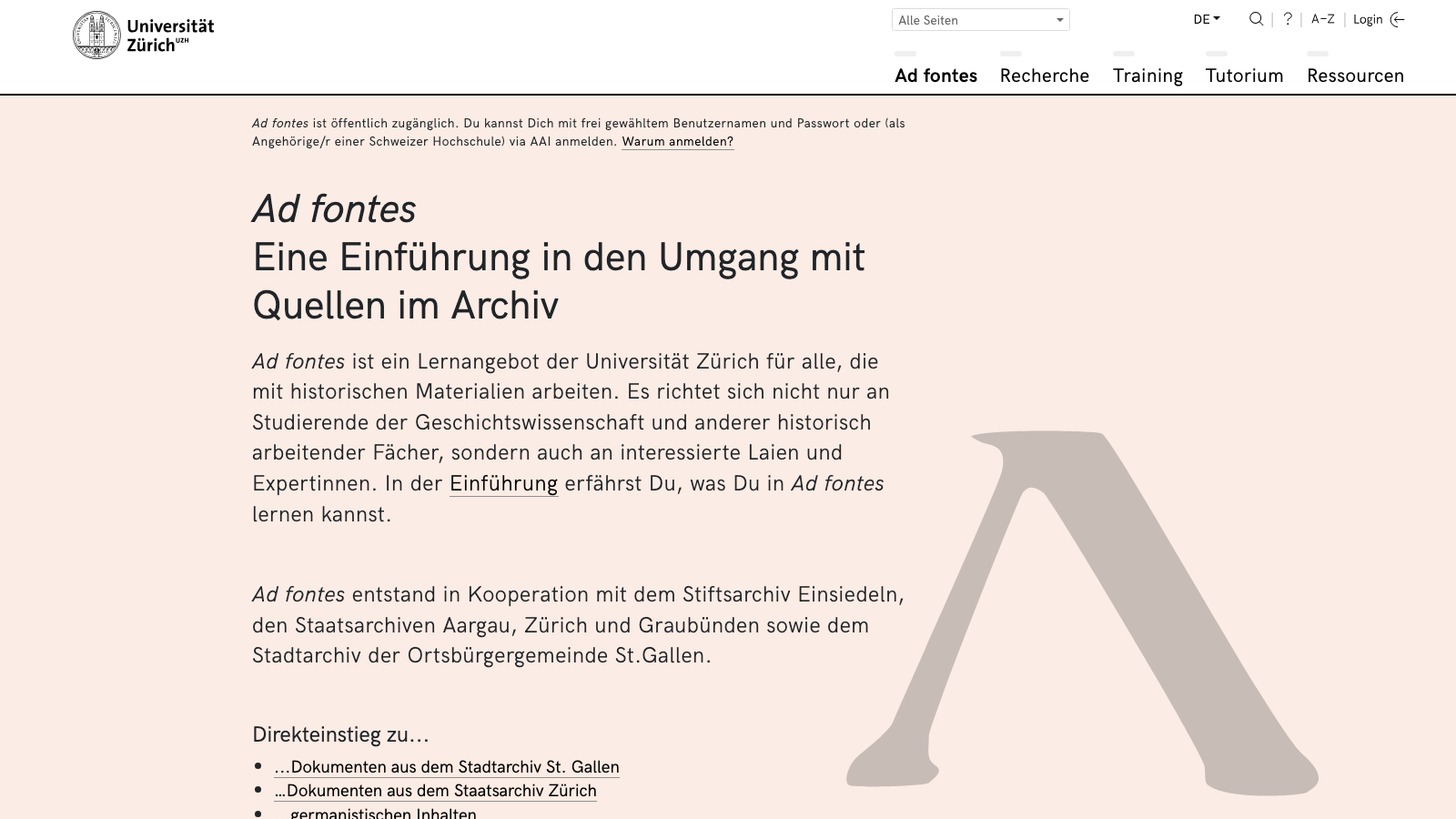 Screenshot of AdFontes