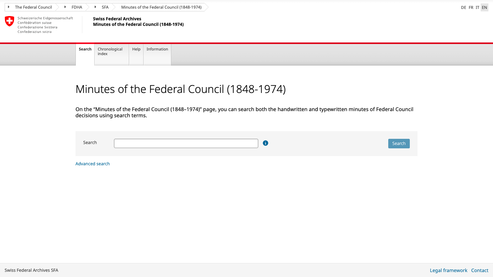 Screenshot of chgov
