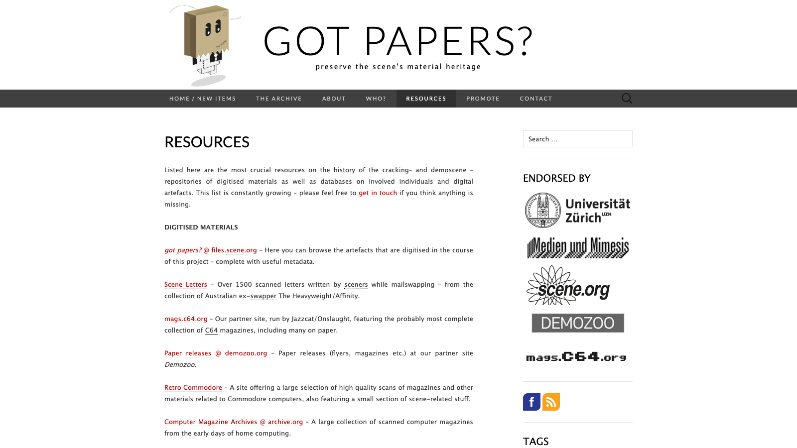 Screenshot of Got Papers?