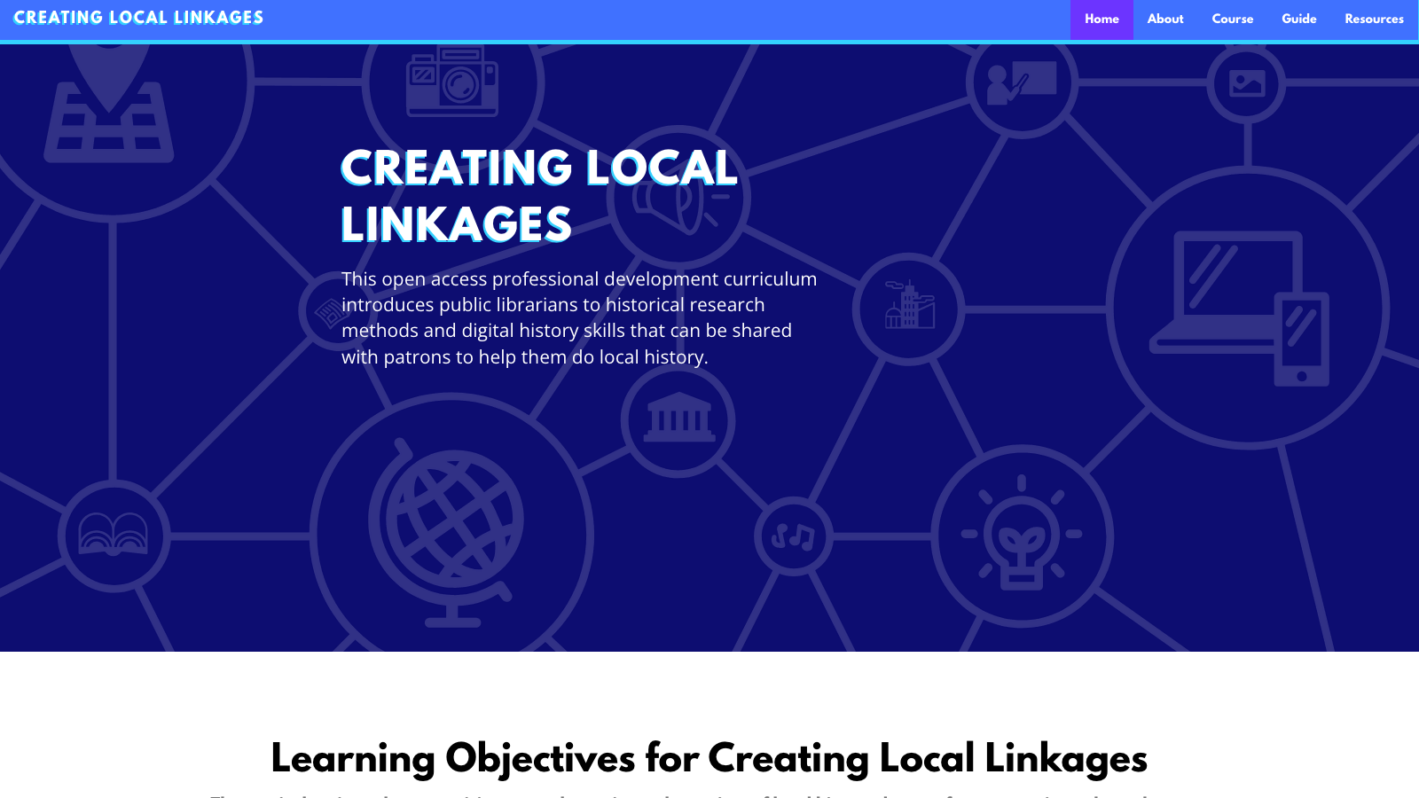 Screenshot of Local Linkages