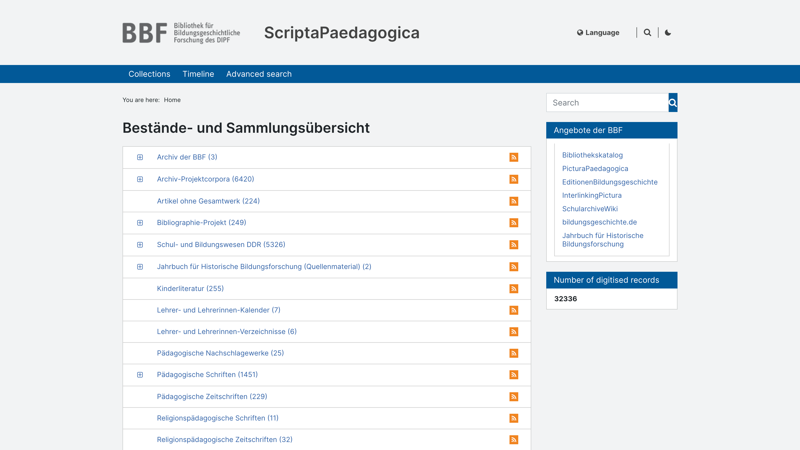 Screenshot of Scripta Paedagogica