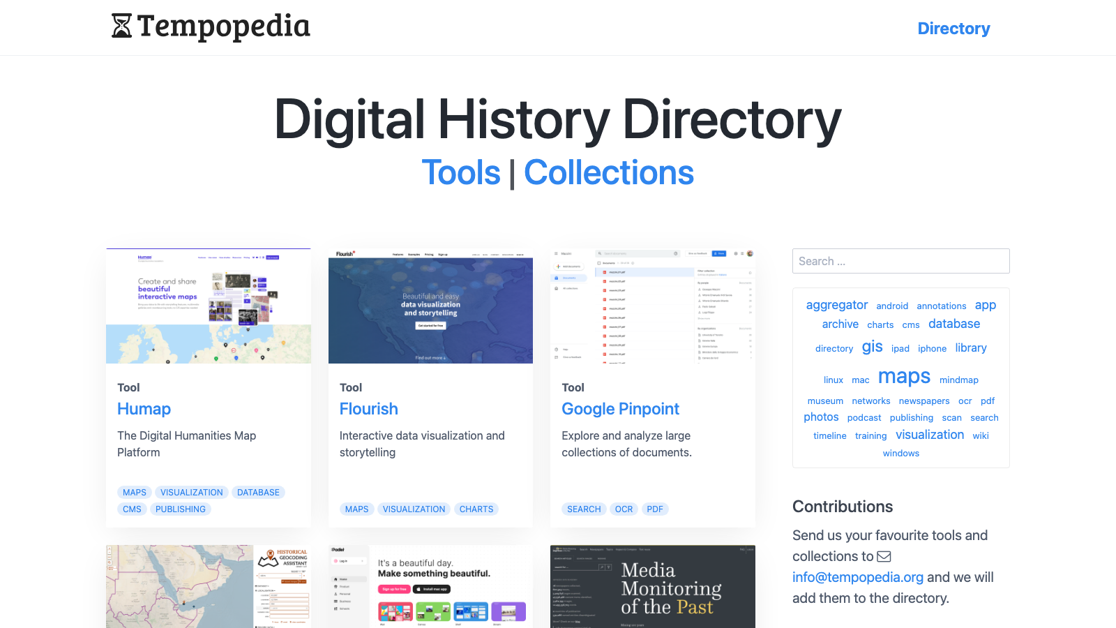 Screenshot of Tempopedia